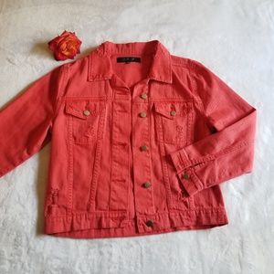 Tinsel | Distressed Denim Jacket